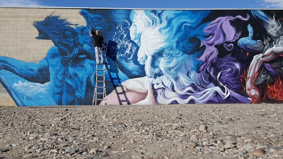 Godlike Public Art Installation - Salt Lake City by SRIL ART